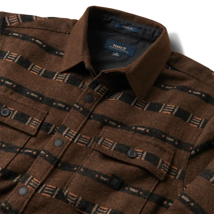 Men Roark Flannels Nordsman Long Sleeve Flannel Wagara Coffee