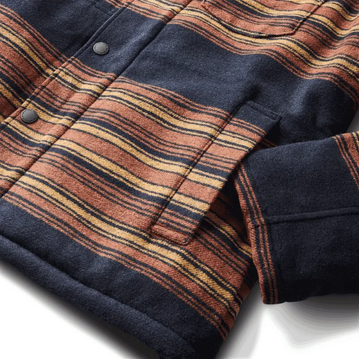 Men Roark Jackets and Vests Axeman Jacket Dark Navy Stripes