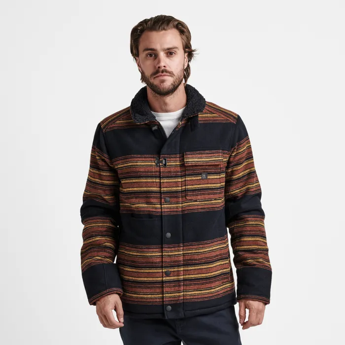 Men Roark Jackets and Vests Axeman Jacket Dark Navy Stripes