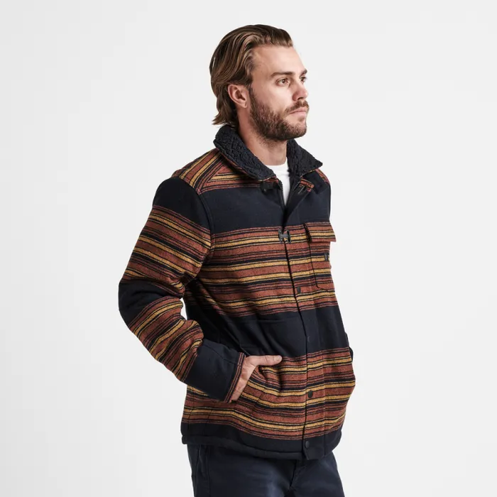 Men Roark Jackets and Vests Axeman Jacket Dark Navy Stripes