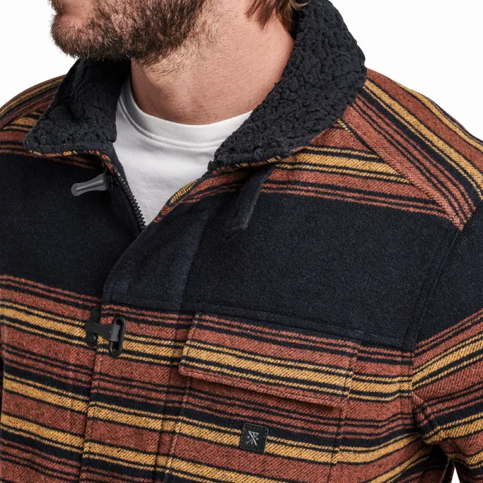 Men Roark Jackets and Vests Axeman Jacket Dark Navy Stripes