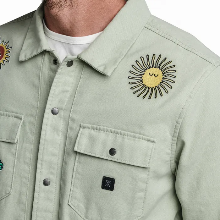 Men Roark Jackets and Vests Hebrides Unlined Jacket Embroidered Smeralda Chaparral