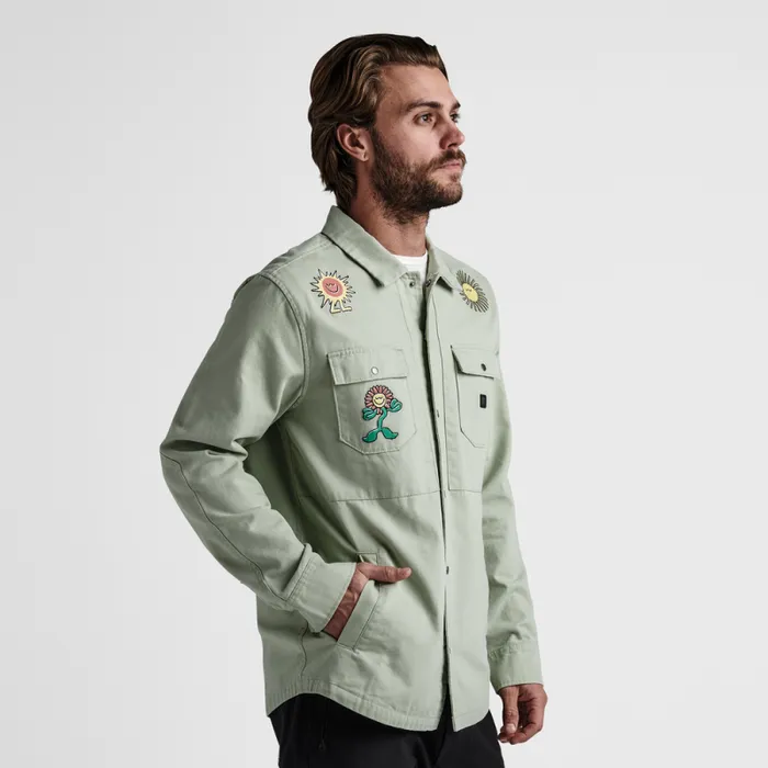 Men Roark Jackets and Vests Hebrides Unlined Jacket Embroidered Smeralda Chaparral