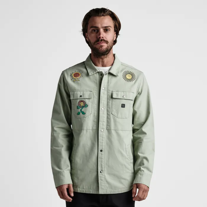 Men Roark Jackets and Vests Hebrides Unlined Jacket Embroidered Smeralda Chaparral