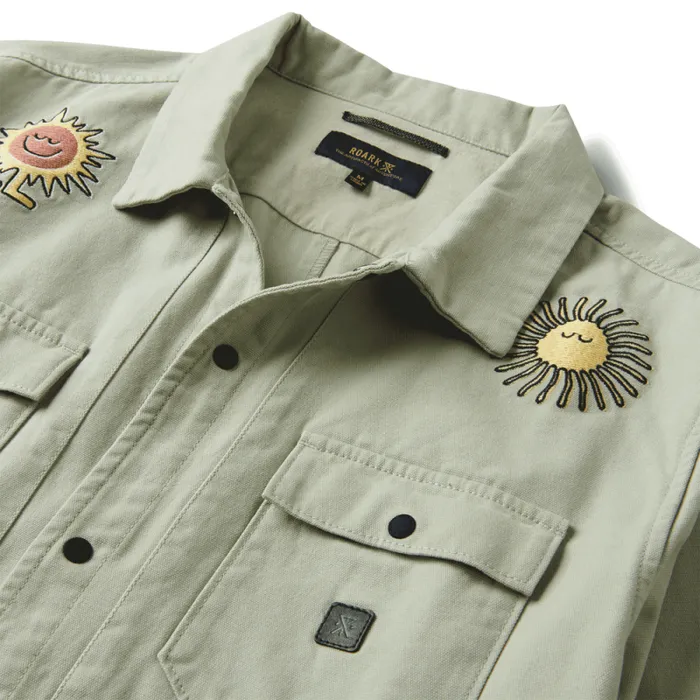 Men Roark Jackets and Vests Hebrides Unlined Jacket Embroidered Smeralda Chaparral
