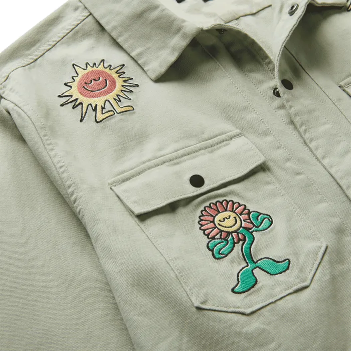 Men Roark Jackets and Vests Hebrides Unlined Jacket Embroidered Smeralda Chaparral
