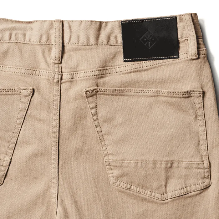 Men Roark Jeans HWY 128 Straight Fit Broken Twill Jeans Desert Khaki
