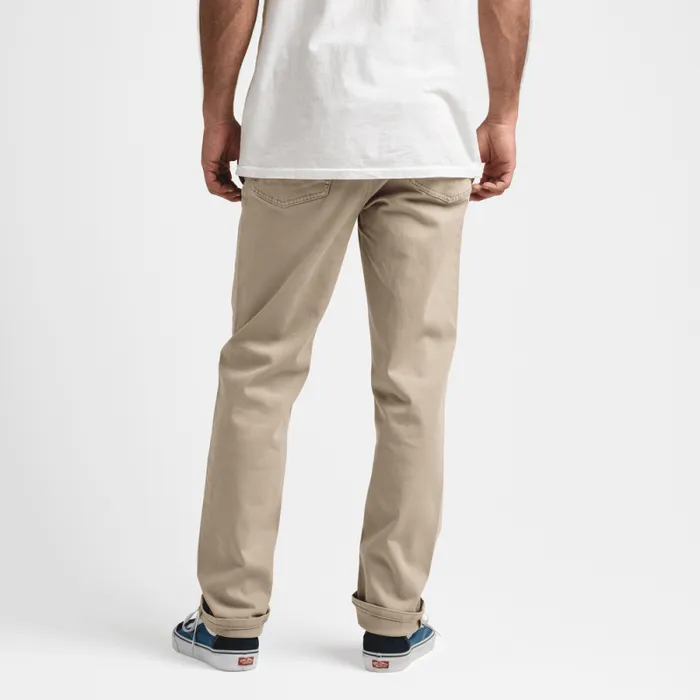 Men Roark Jeans HWY 128 Straight Fit Broken Twill Jeans Desert Khaki