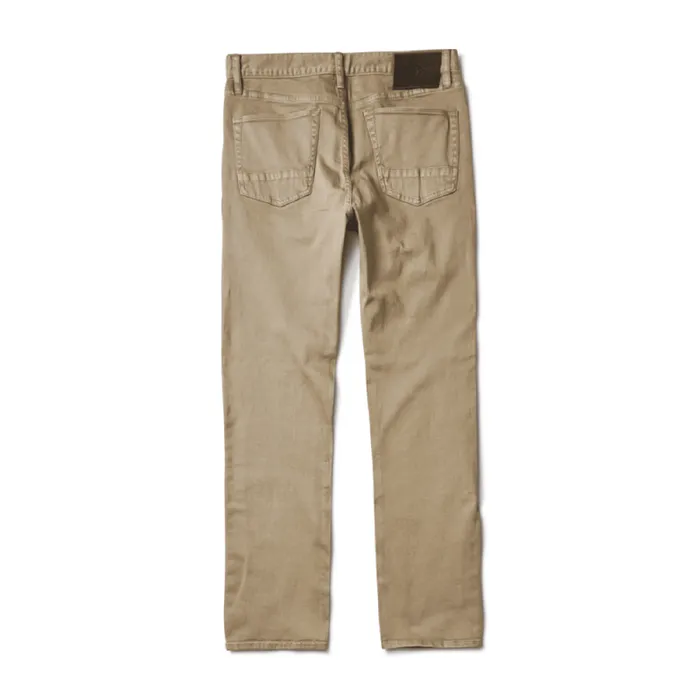 Men Roark Jeans HWY 128 Straight Fit Broken Twill Jeans Desert Khaki