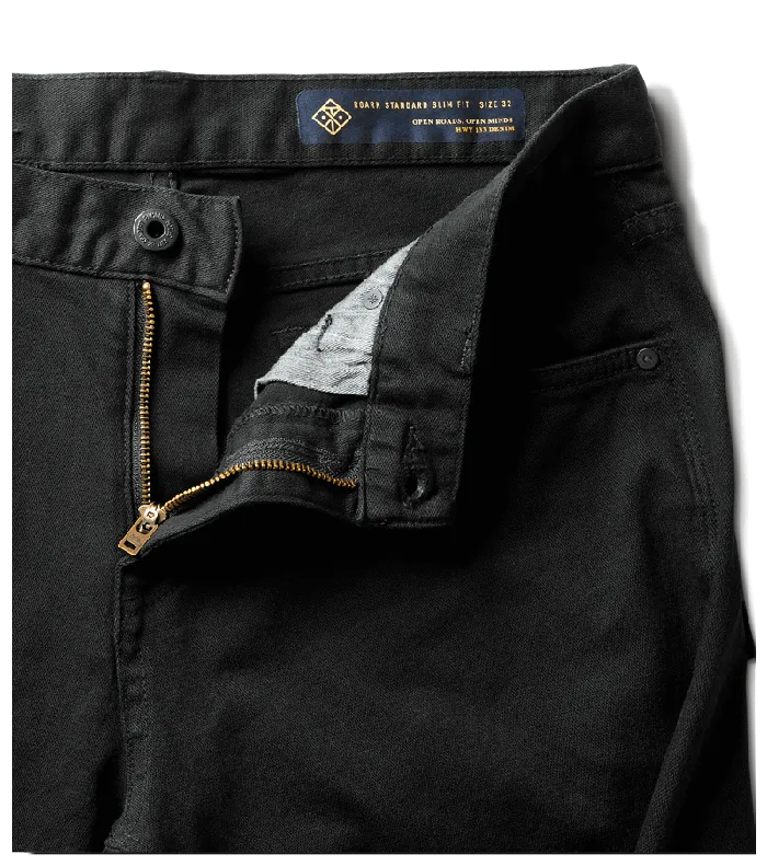 Men Roark Jeans HWY 133 Slim Fit Broken Twill Jeans Black 2