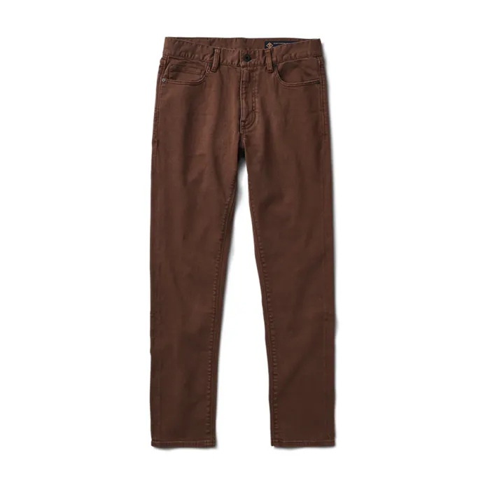 Men Roark Jeans HWY 133 Slim Fit Broken Twill Jeans Brown