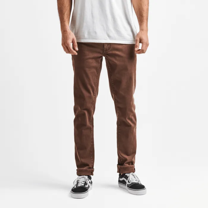 Men Roark Jeans HWY 133 Slim Fit Broken Twill Jeans Brown