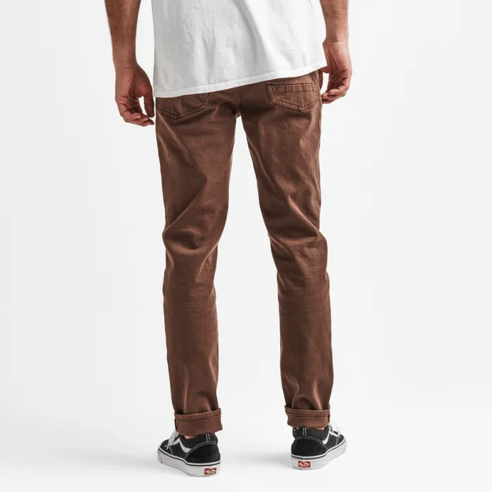 Men Roark Jeans HWY 133 Slim Fit Broken Twill Jeans Brown