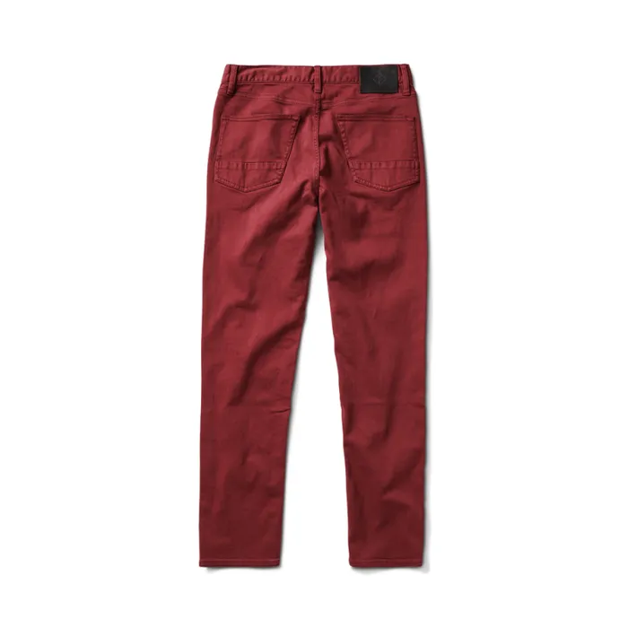 Men Roark Jeans HWY 133 Slim Fit Broken Twill Jeans Maroon 2