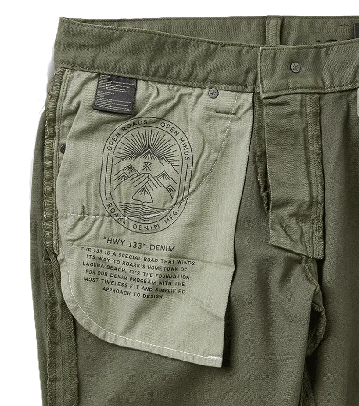 Men Roark Jeans HWY 133 Slim Fit Broken Twill Jeans Military 2