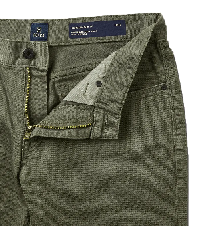 Men Roark Jeans HWY 133 Slim Fit Broken Twill Jeans Military 2