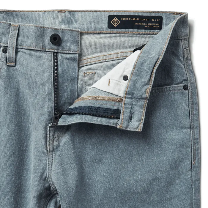 Men Roark Jeans HWY 133 Slim Straight Denim Smokey Blue