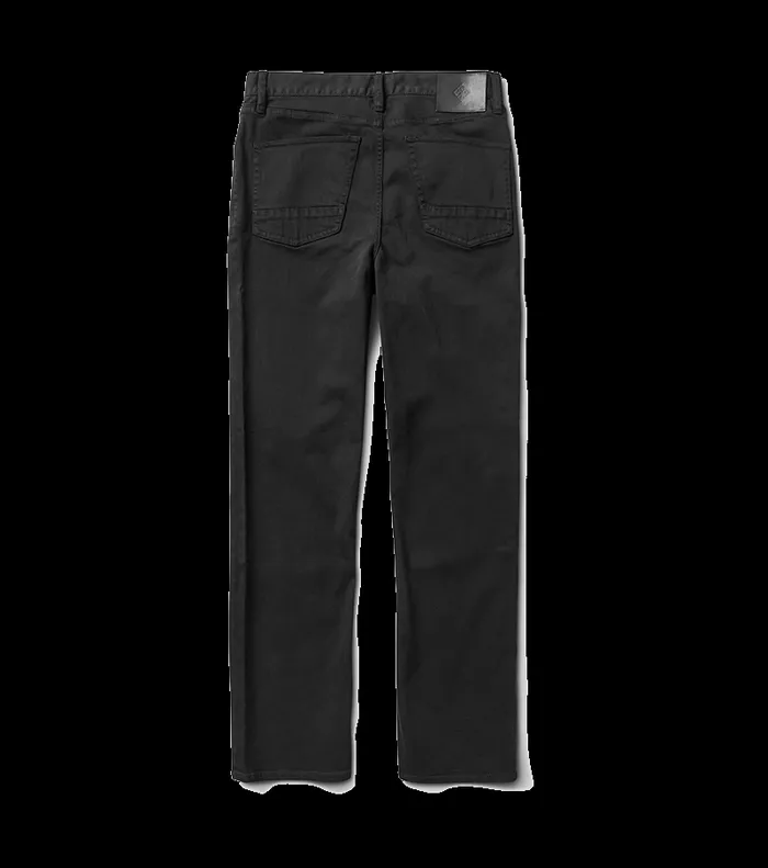 Men Roark Jeans HWY 190 5Pocket Relaxed Fit Broken Twill Denim Black