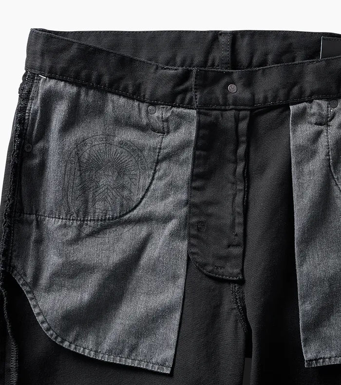 Men Roark Jeans HWY 190 5Pocket Relaxed Fit Broken Twill Denim Black