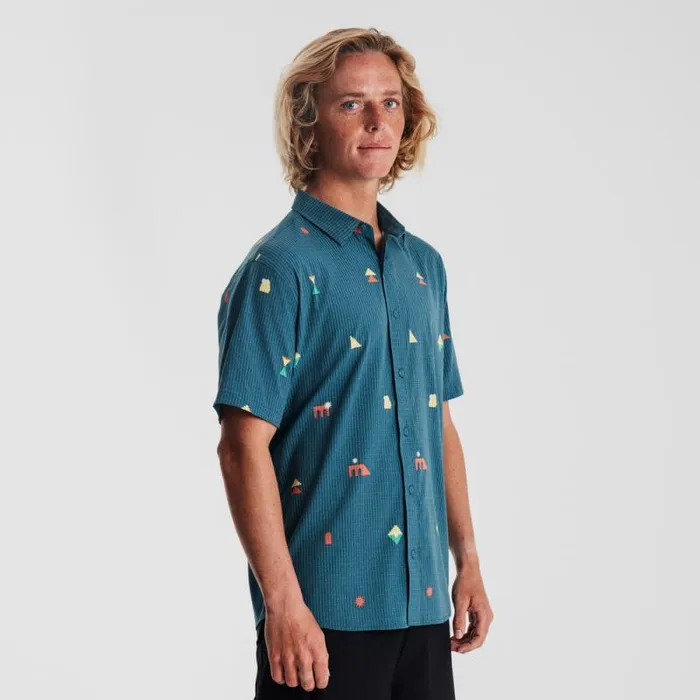 Men Roark Shirts Bless Up Breathable Stretch Shirt Costa