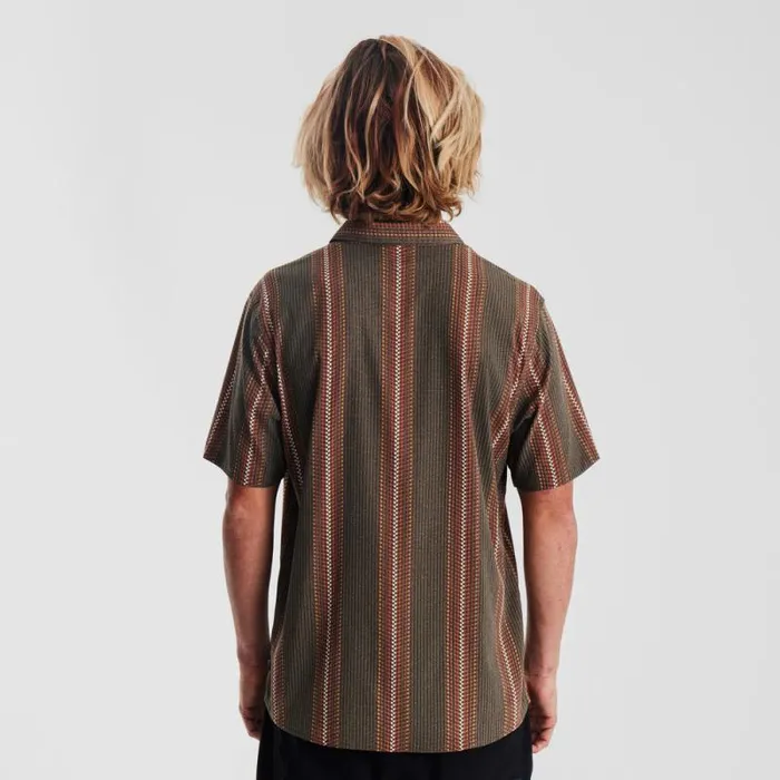 Men Roark Shirts Bless Up Breathable Stretch Shirt Herringbone Military