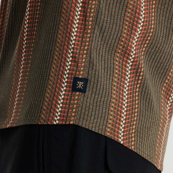 Men Roark Shirts Bless Up Breathable Stretch Shirt Herringbone Military