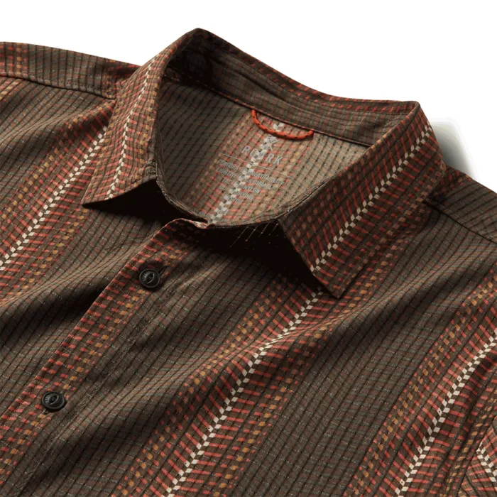 Men Roark Shirts Bless Up Breathable Stretch Shirt Herringbone Military