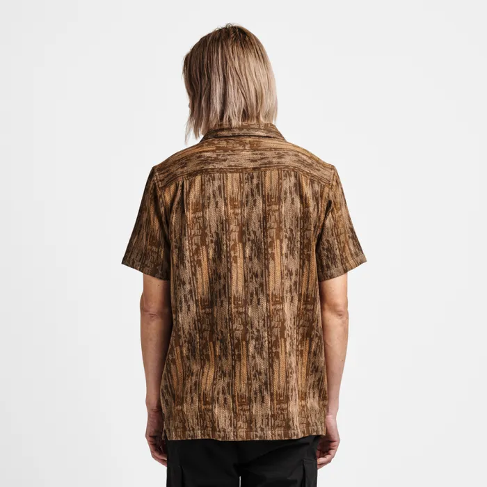 Men Roark Shirts Gonzo Camp Collar Shirt Mocha Daiku