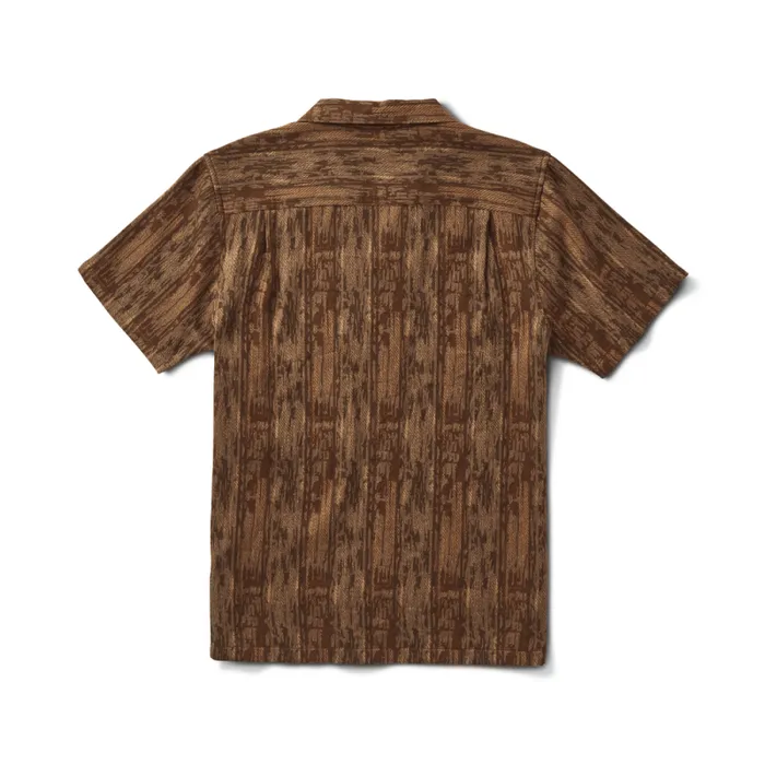 Men Roark Shirts Gonzo Camp Collar Shirt Mocha Daiku