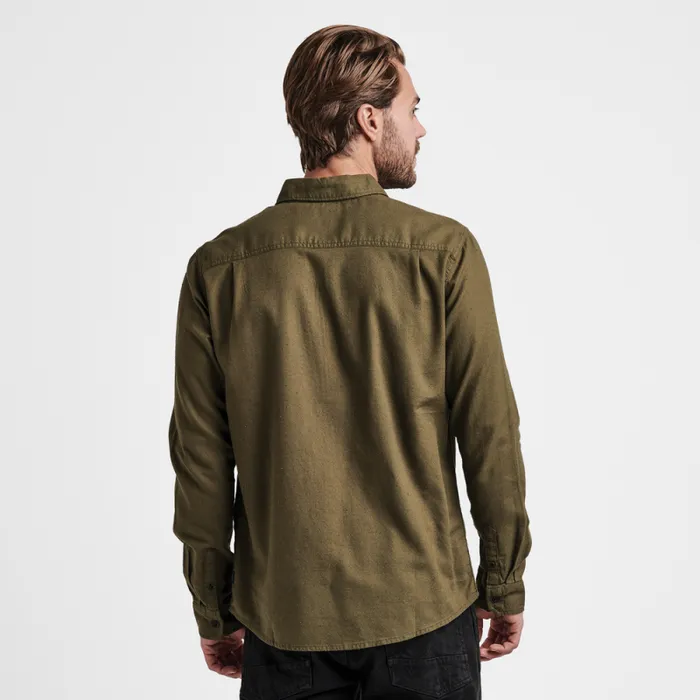 Men Roark Shirts Scholar Long Sleeve Shirt Military