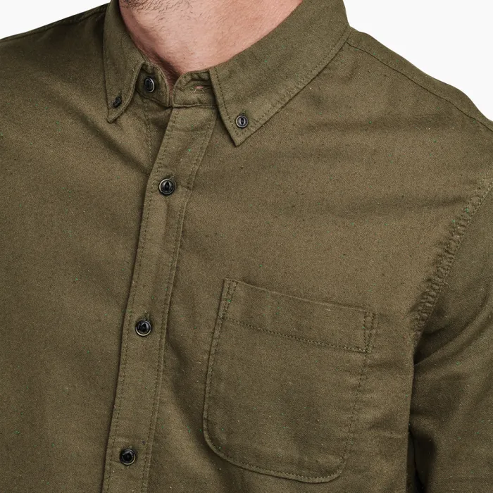 Men Roark Shirts Scholar Long Sleeve Shirt Military
