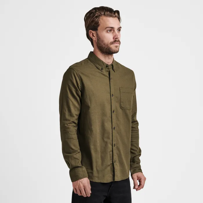 Men Roark Shirts Scholar Long Sleeve Shirt Military