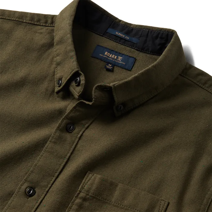Men Roark Shirts Scholar Long Sleeve Shirt Military