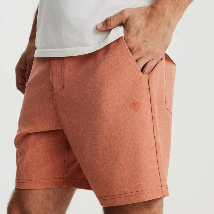 Men Roark Shorts Hybro Hybrid Shorts 17034 Saffron Red