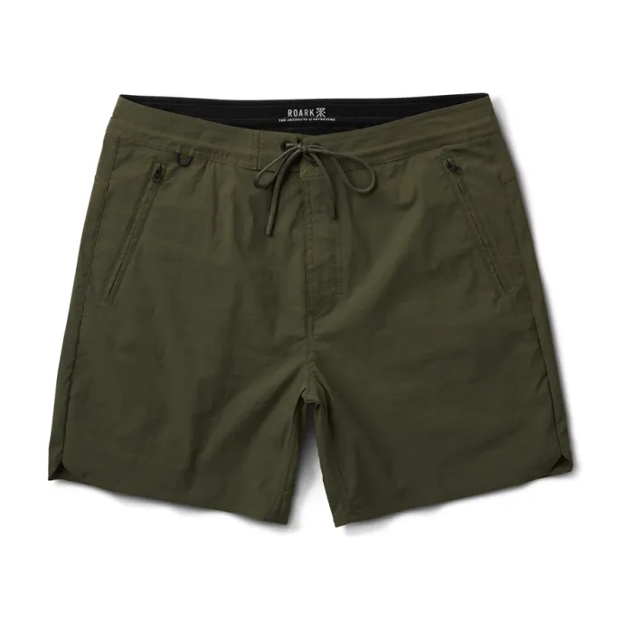 Men Roark Shorts Layover Trail Shorts 17034 Military
