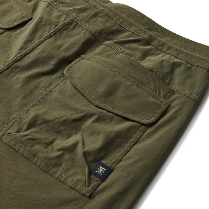 Men Roark Shorts Layover Trail Shorts 17034 Military