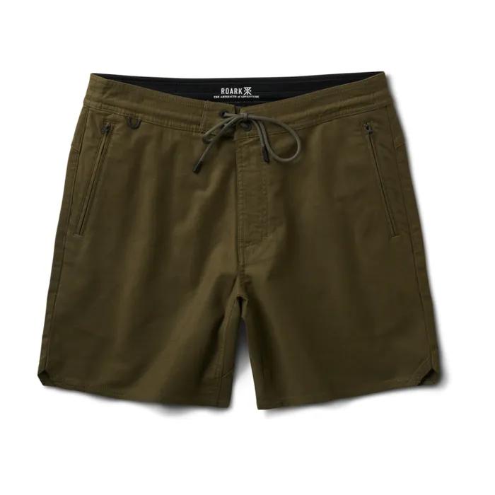 Men Roark Shorts Layover Traveler Shorts 17034 Military
