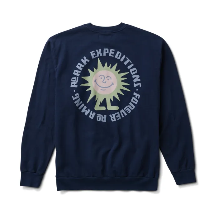 Men Roark Sweatshirts and Hoodies Expeditions Crew Sweatshirt Nannai Blue