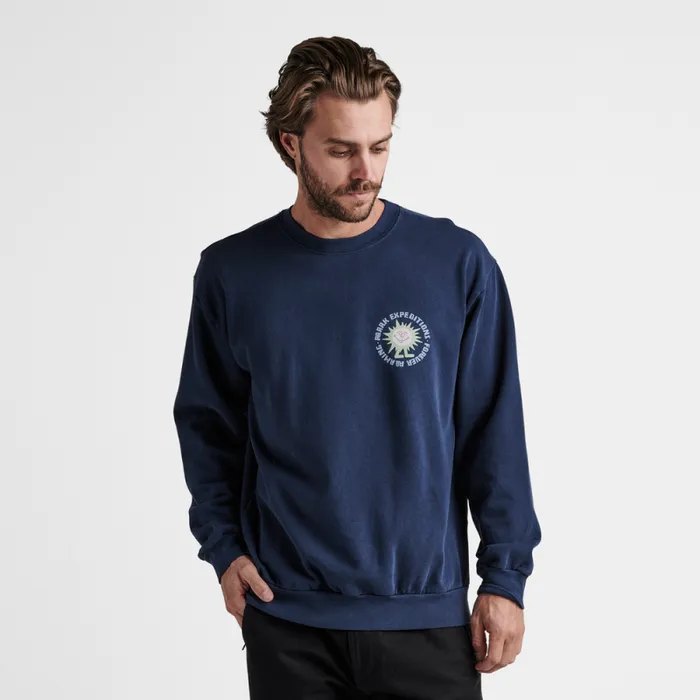 Men Roark Sweatshirts and Hoodies Expeditions Crew Sweatshirt Nannai Blue
