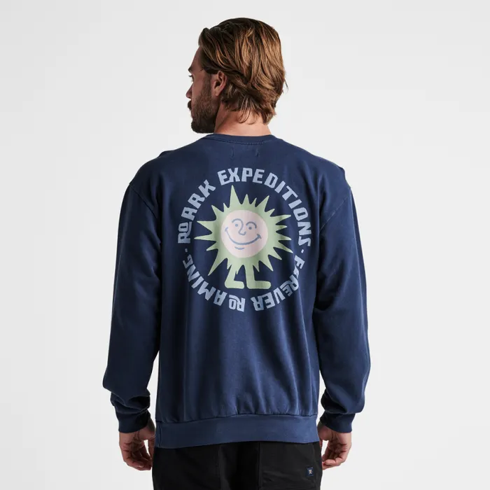 Men Roark Sweatshirts and Hoodies Expeditions Crew Sweatshirt Nannai Blue