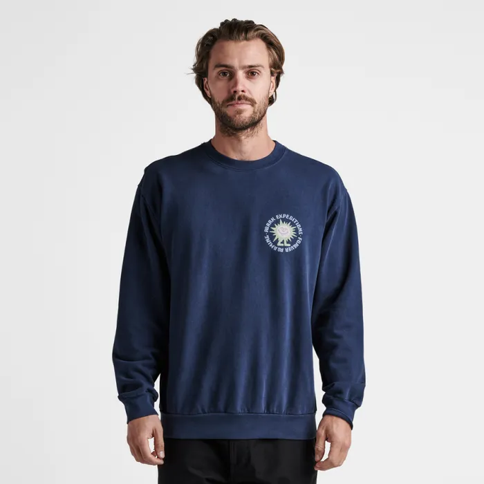Men Roark Sweatshirts and Hoodies Expeditions Crew Sweatshirt Nannai Blue