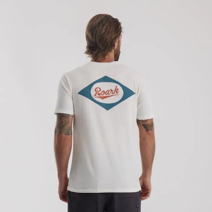 Men Roark Tees Diamond Script Premium Tee Off White