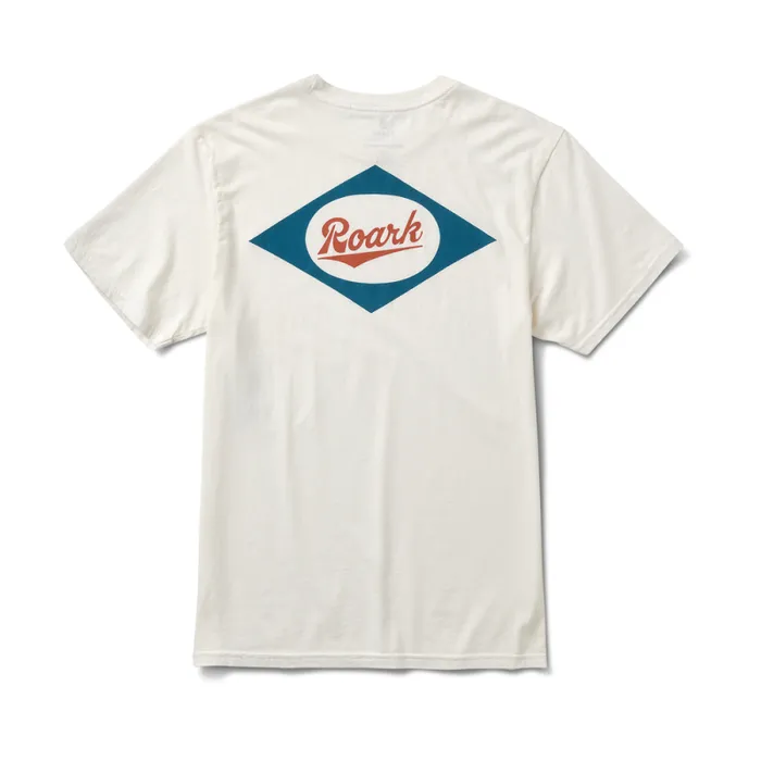 Men Roark Tees Diamond Script Premium Tee Off White