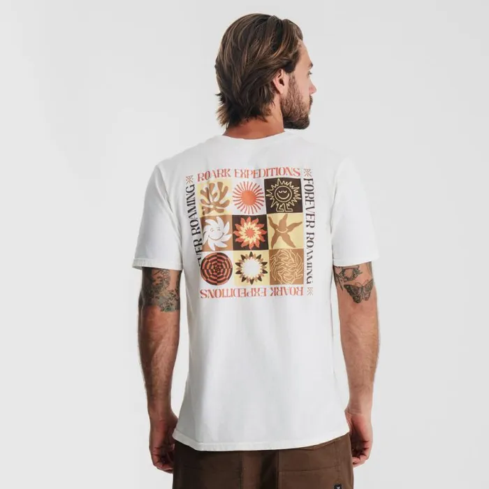 Men Roark Tees Expeditions Premium Tee Mosaic Off White