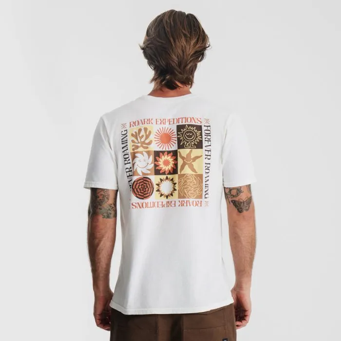 Men Roark Tees Expeditions Premium Tee Mosaic Off White
