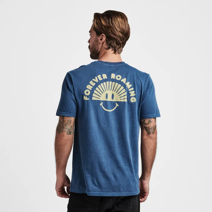 Men Roark Tees Forever Roaming Premium Tee Dark Indigo