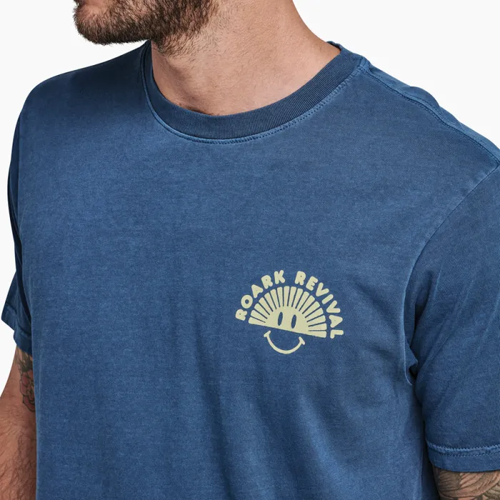 Men Roark Tees Forever Roaming Premium Tee Dark Indigo