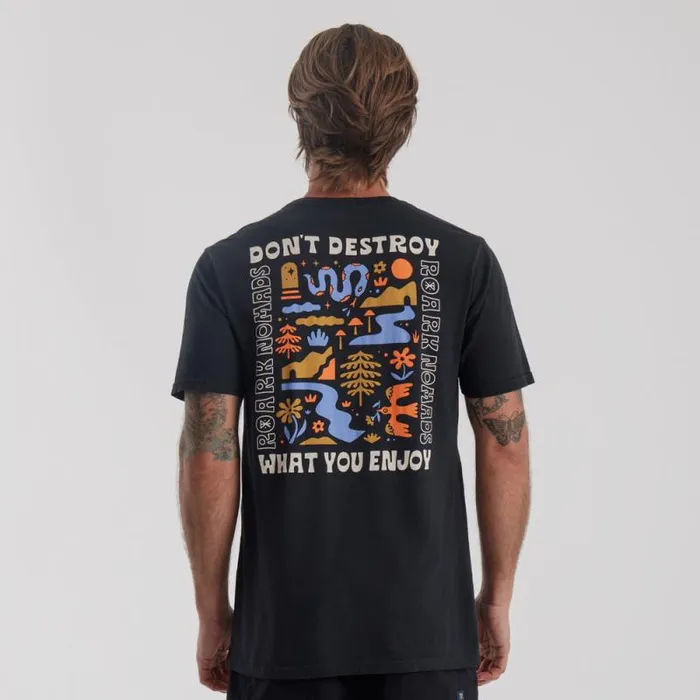 Men Roark Tees Nomads Premium Tee Black
