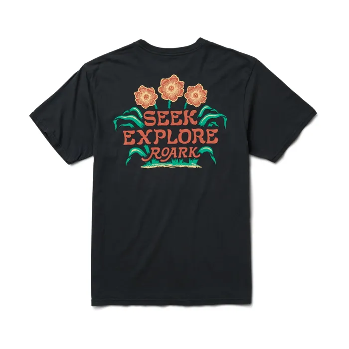 Men Roark Tees Seek and Explore Premium Tee Black
