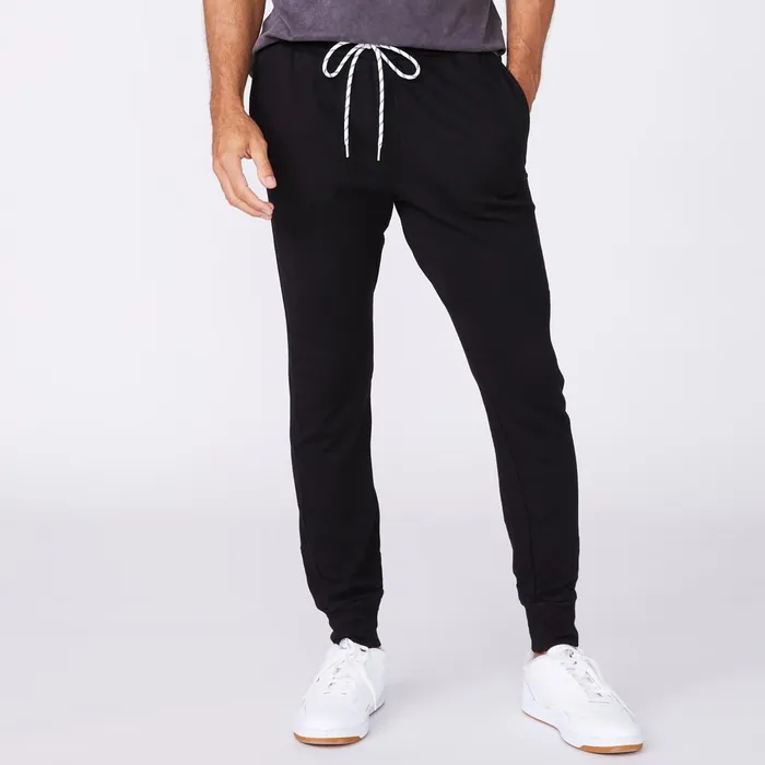 Men Sale MONROW Bungee Cord Jogger Black